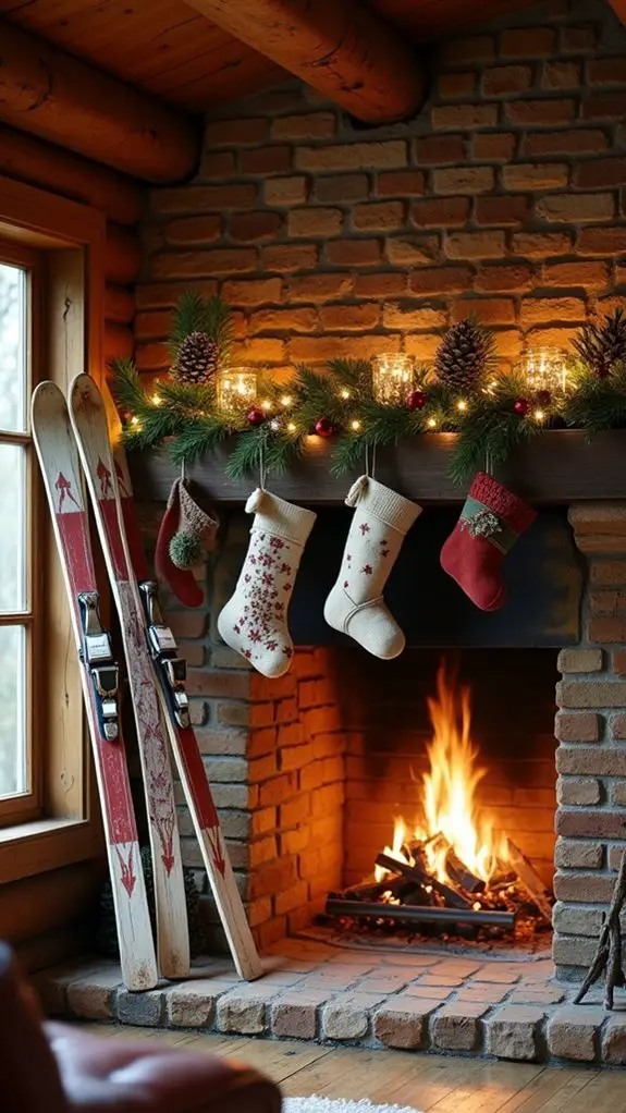 nostalgic vintage ski decor