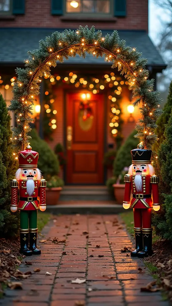 nutcracker holiday entrance decor