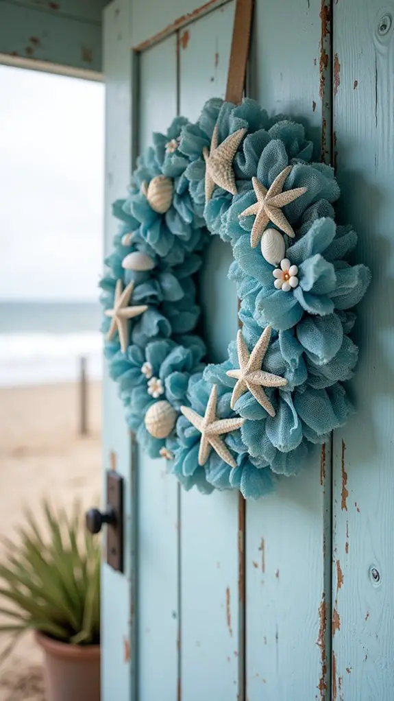 ocean themed whimsical wreath
