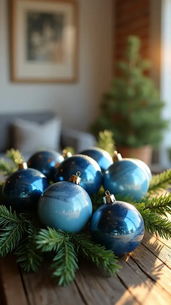 ombre marbled ornament technique