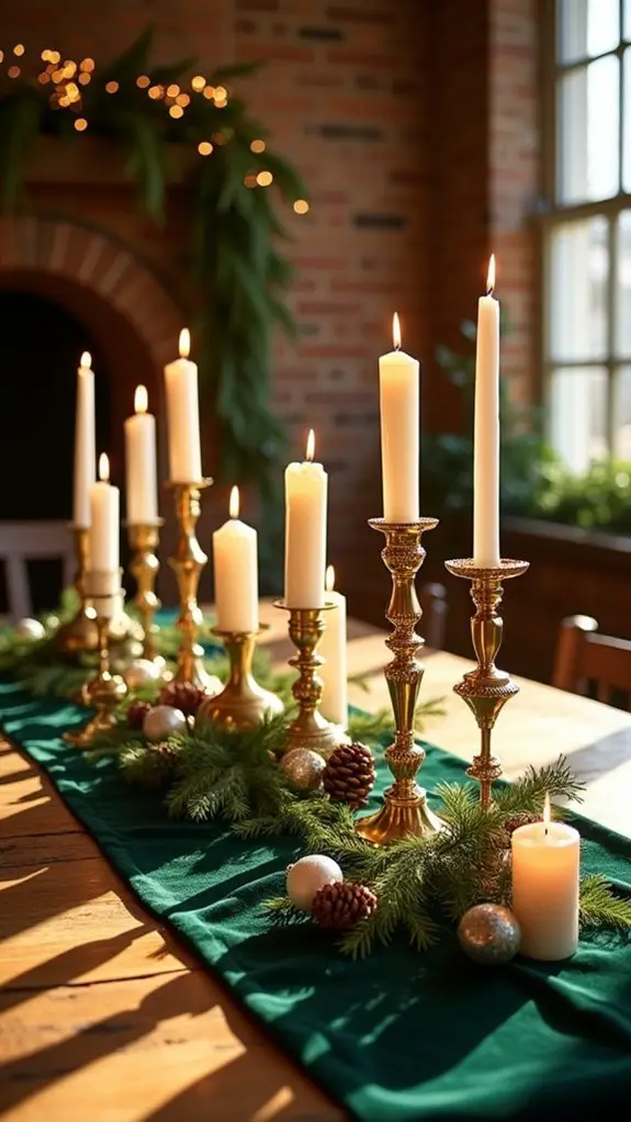 opulent candle centerpiece display