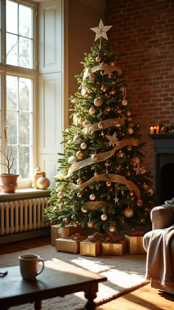 opulent gold foliage accents