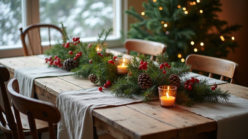 24 Natural Christmas Table Decor Ideas That Bring the Outdoors In