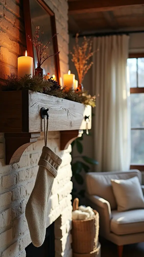 personalize with wooden beams