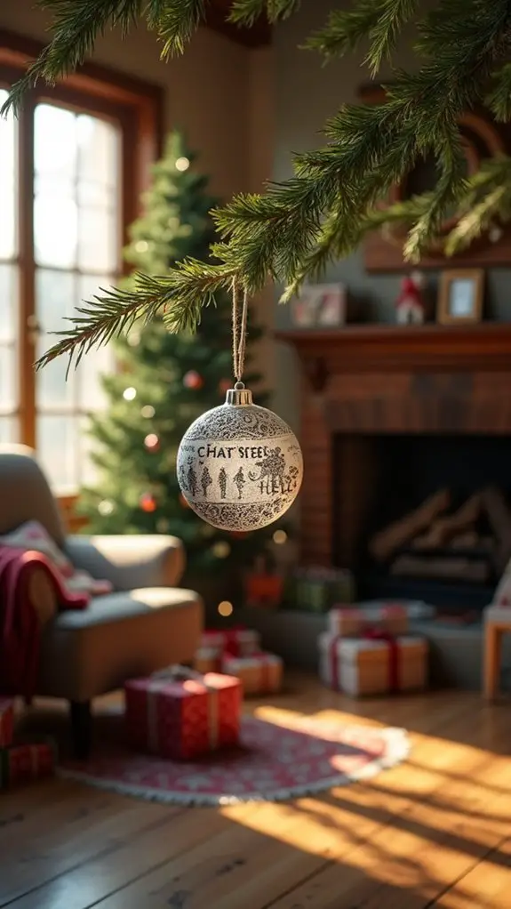 personalized baby christmas ornament