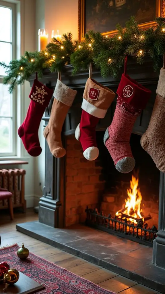 personalized festive holiday stockings