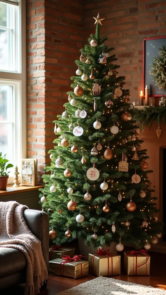 personalized festive tree decorations