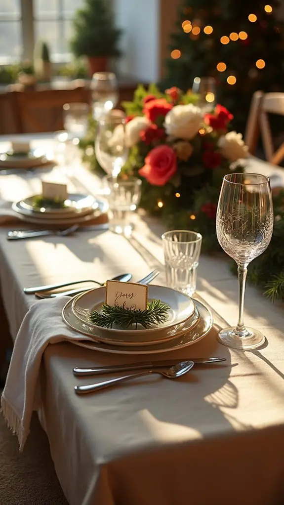 personalized holiday name cards