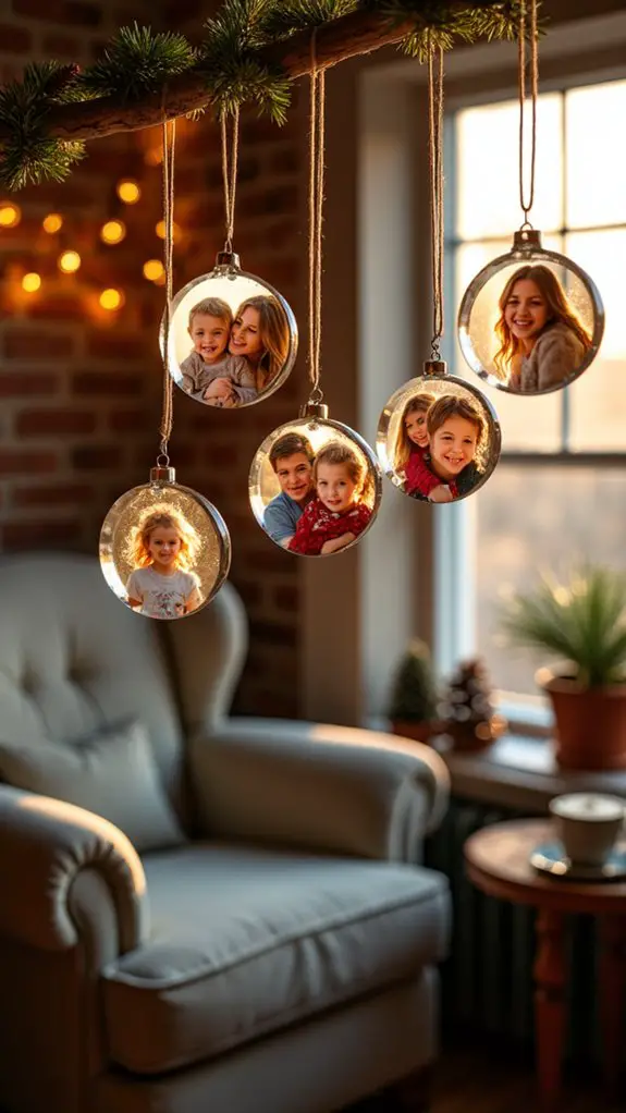 personalized holiday photo ornaments