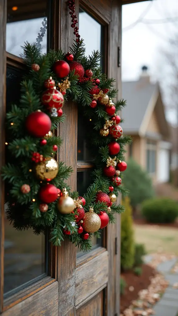 personalized holiday photo wreath
