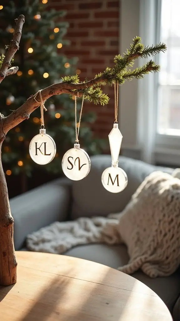 personalized holiday tree decorations