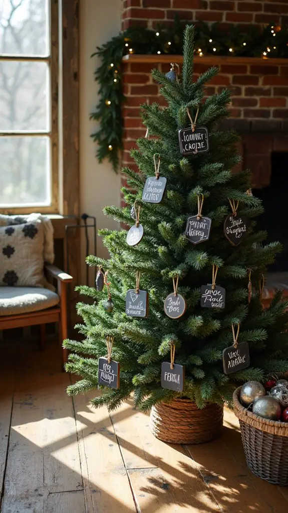 personalized rustic holiday decor