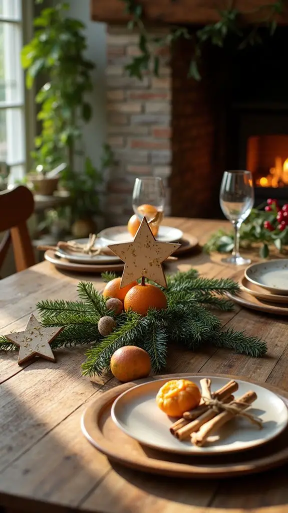 personalized rustic table decor