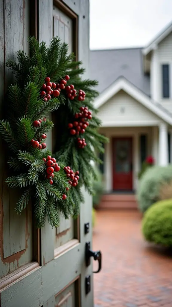pine and berry wreath