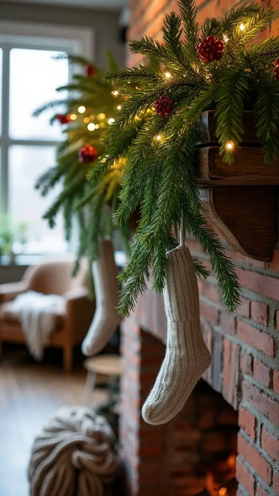 pine and cedar holiday art