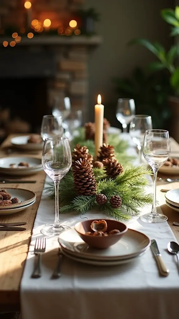 pinecone accents for decor