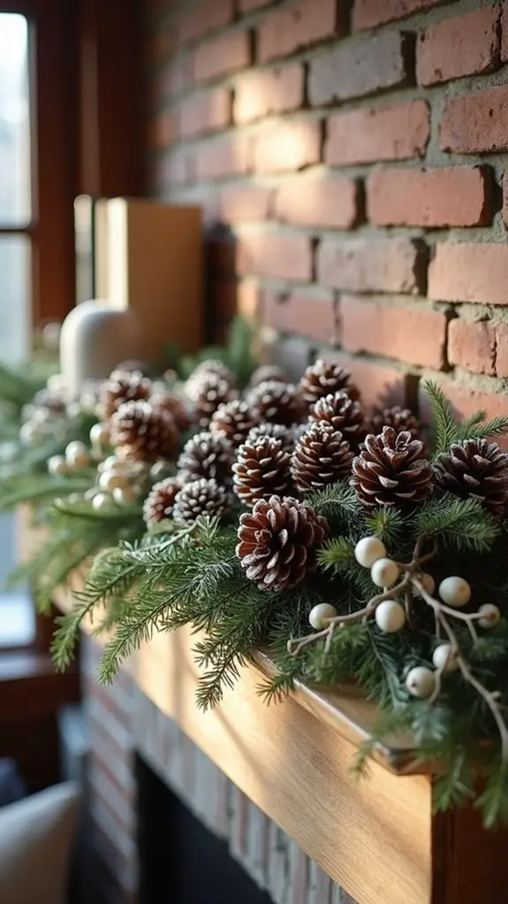 pinecone centerpiece for holidays