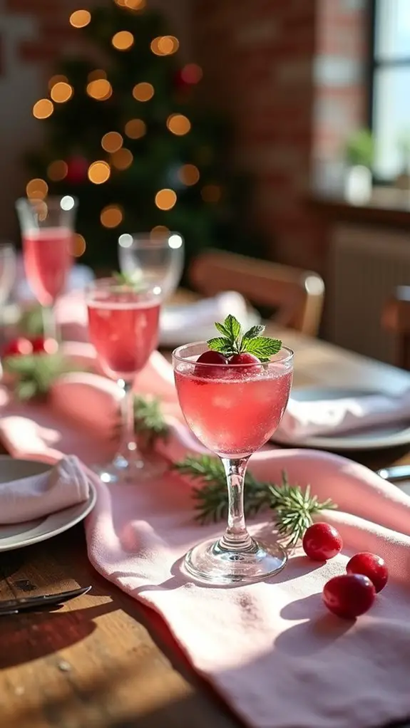 pink holiday drink ideas