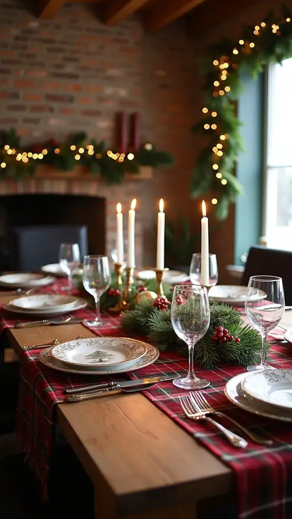 plaid elegance for gatherings