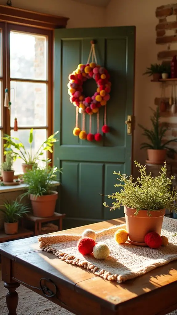 playful boho christmas decor