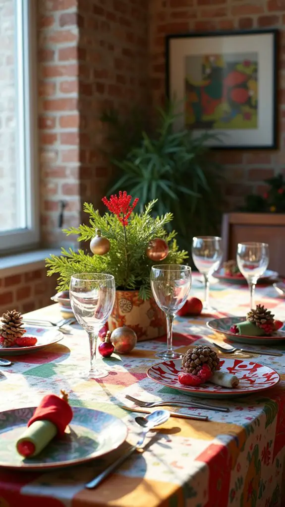 playful festive table settings