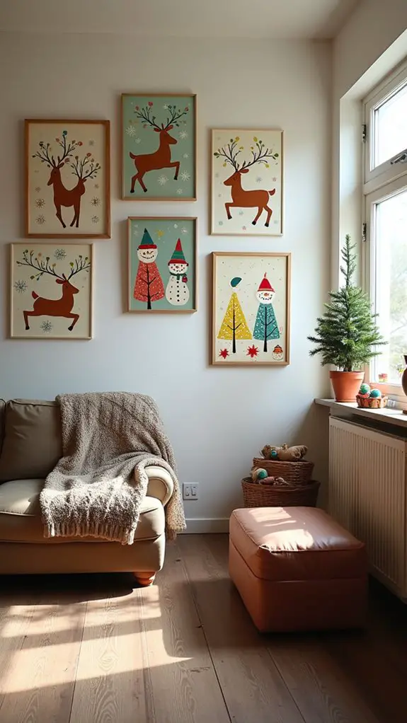 playful festive wall decor