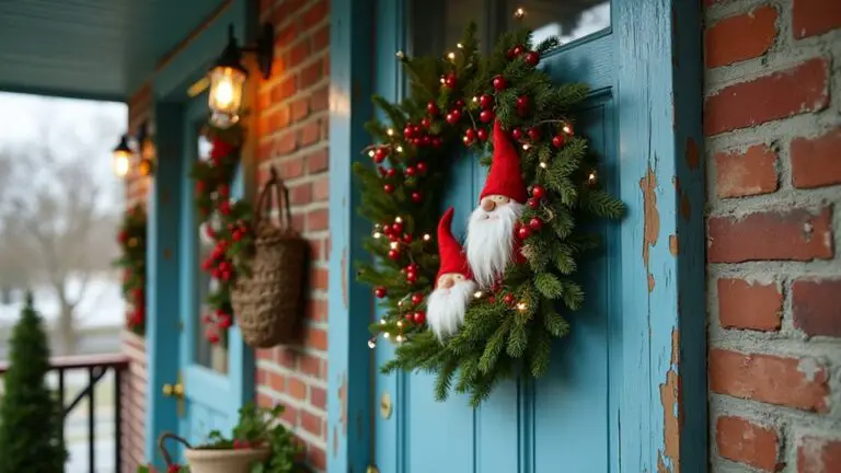 20 Gnome Christmas Wreath Ideas That Bring Playful Spirit playful gnome christmas wreaths