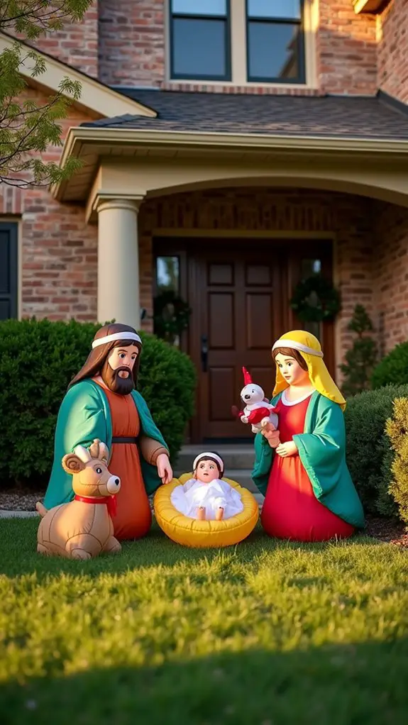 playful holiday decorations display