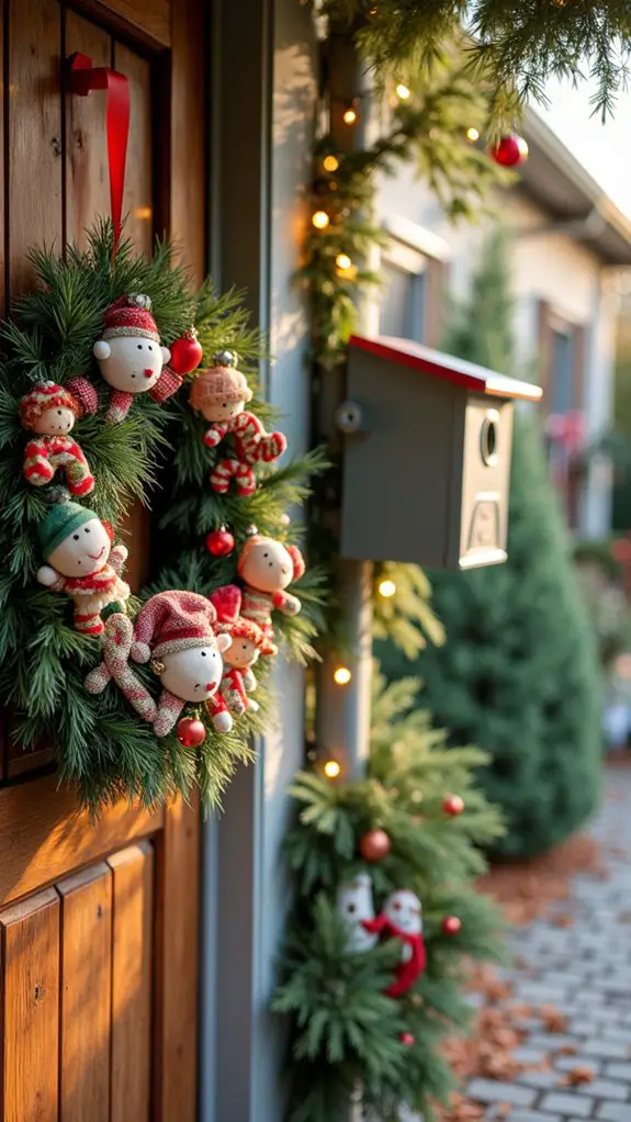 playful holiday ornament wreath