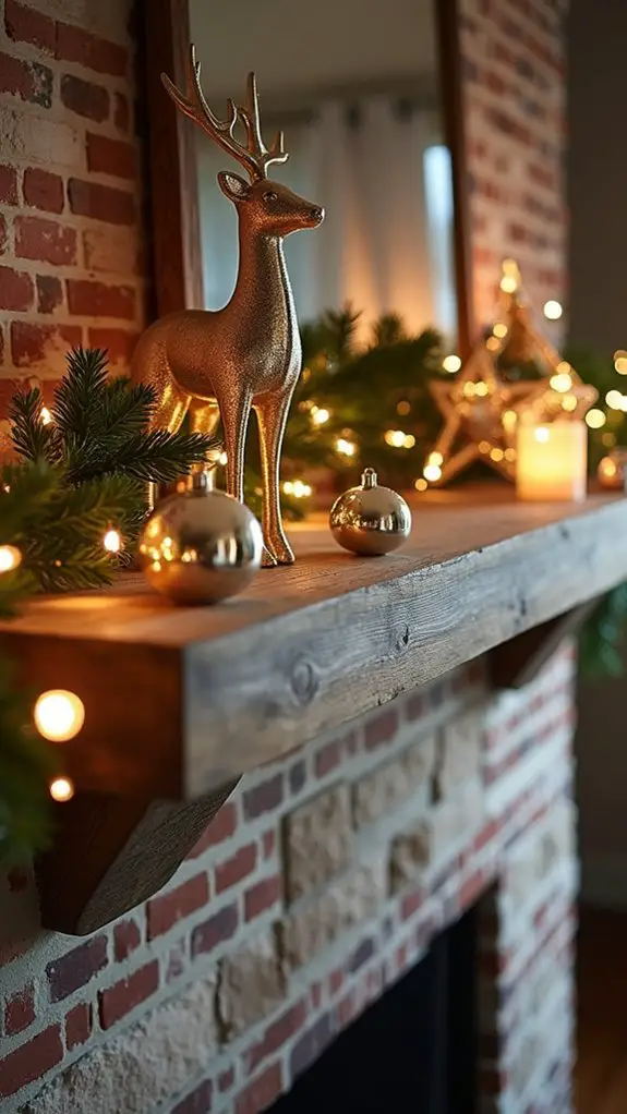 playful metallic holiday decor