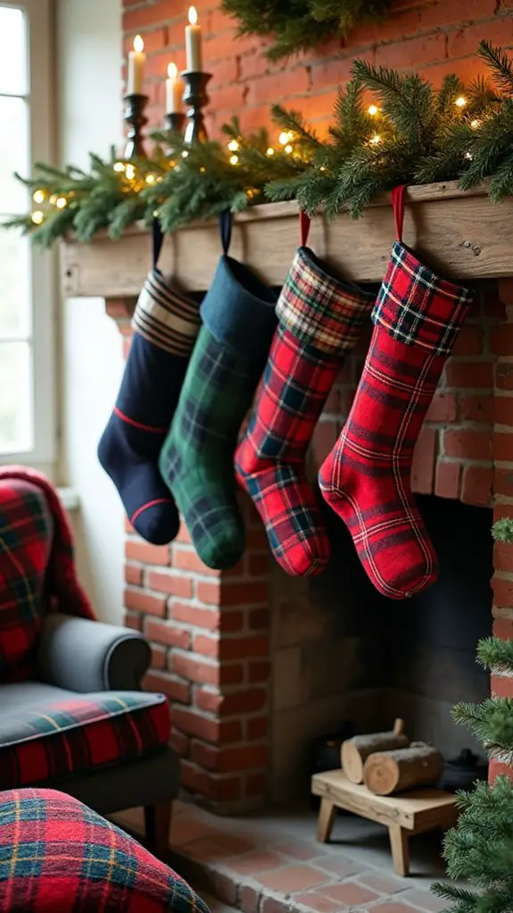 preppy plaid stockings elevate decor