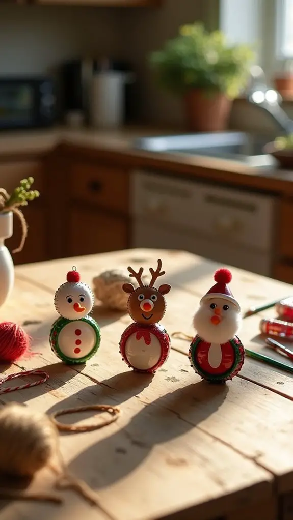 recycled bottle cap characters