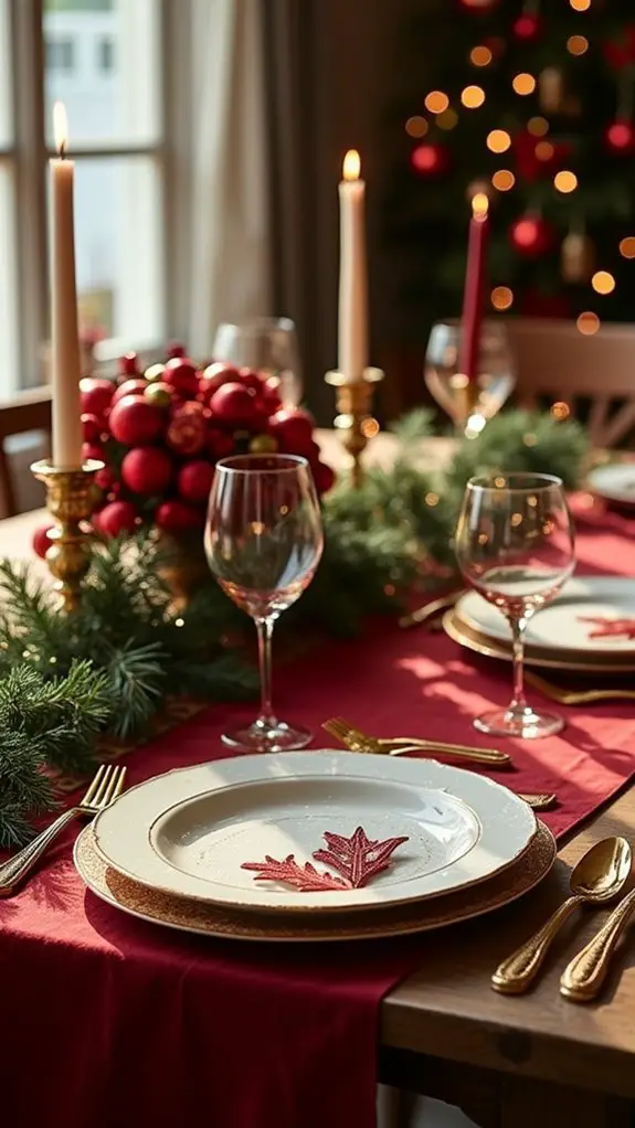 red and gold elegance