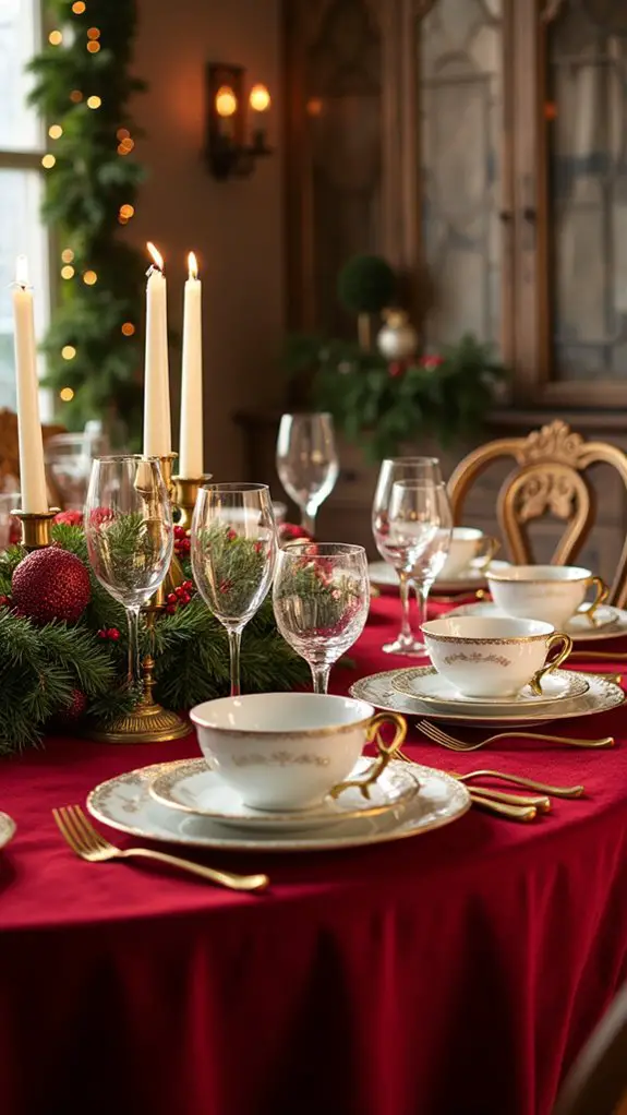 red and gold elegance