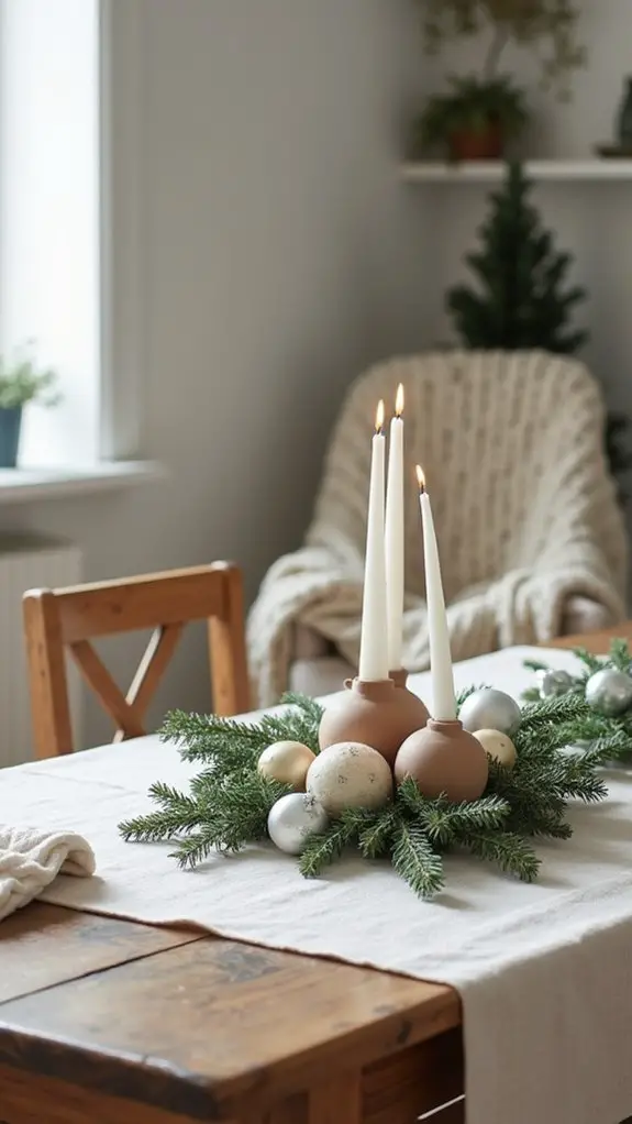 refined festive table decor