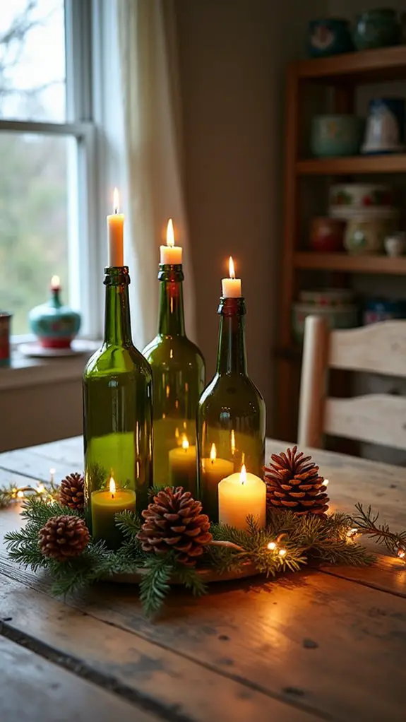 repurpose wine bottles creatively