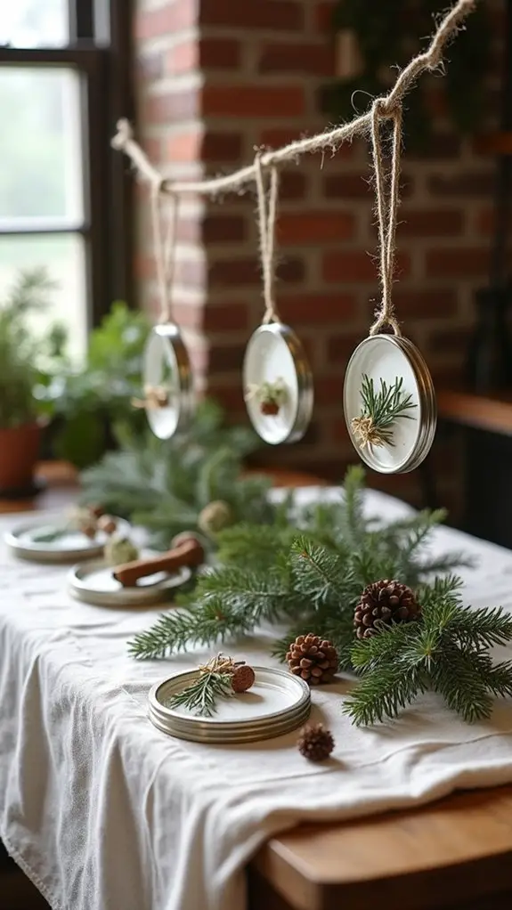 repurposed festive mason jar decorations