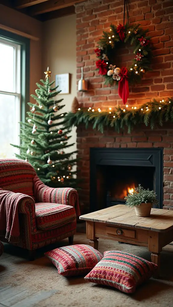 repurposed festive sweater decor