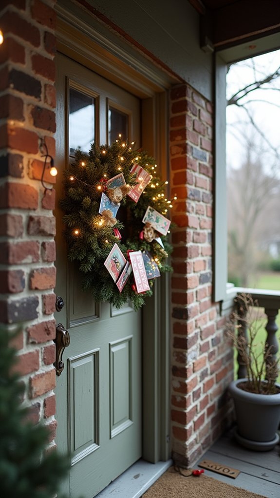 repurposed wreath from cards