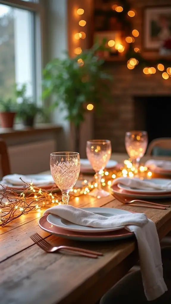 rose gold enchanting ambiance