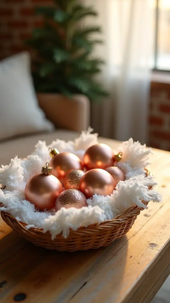 rose gold tassel accents