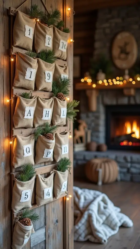 rustic advent calendar tradition