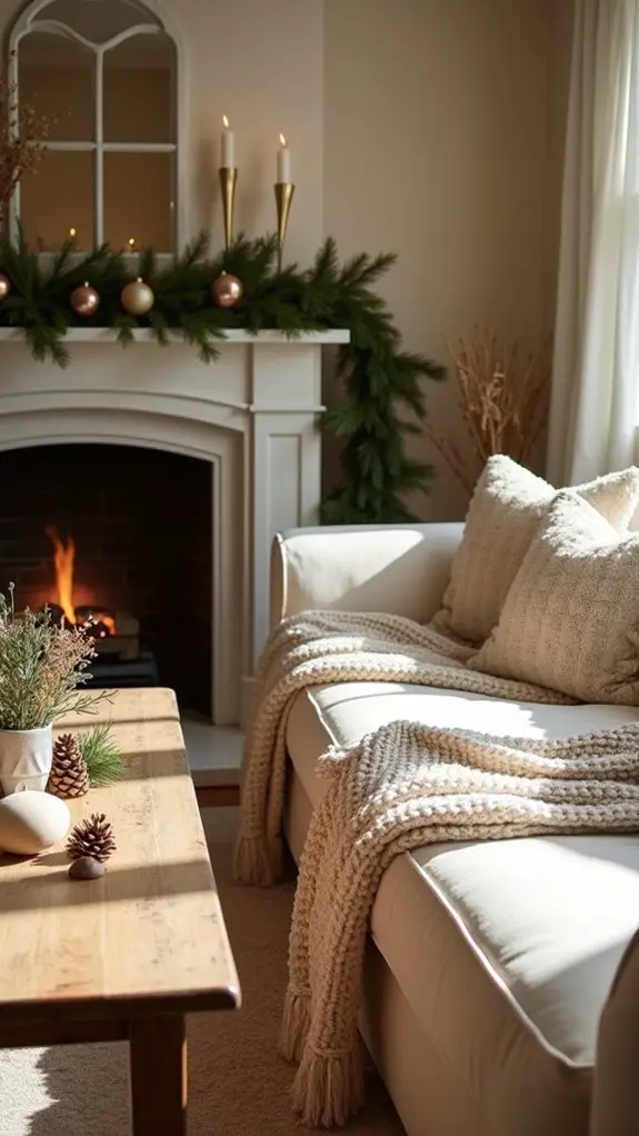 rustic beige holiday charm