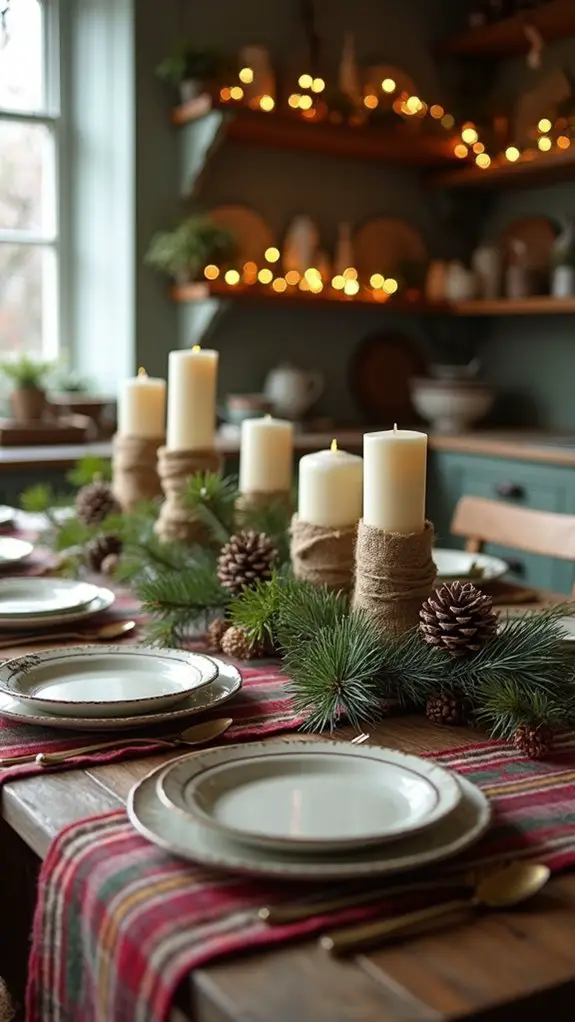 rustic charm christmas table