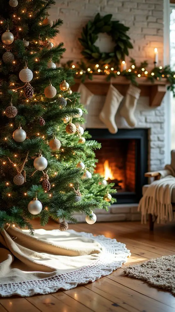 rustic charm christmas tree skirt