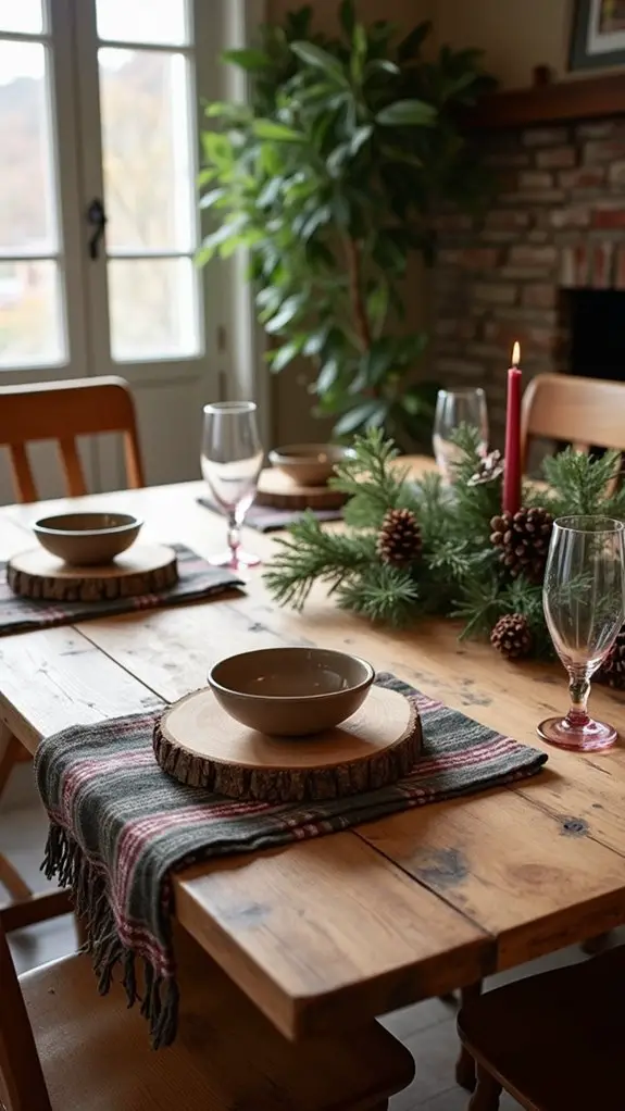 rustic charm for dining