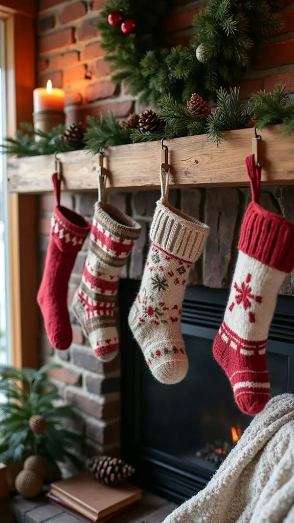 rustic charm holiday stockings