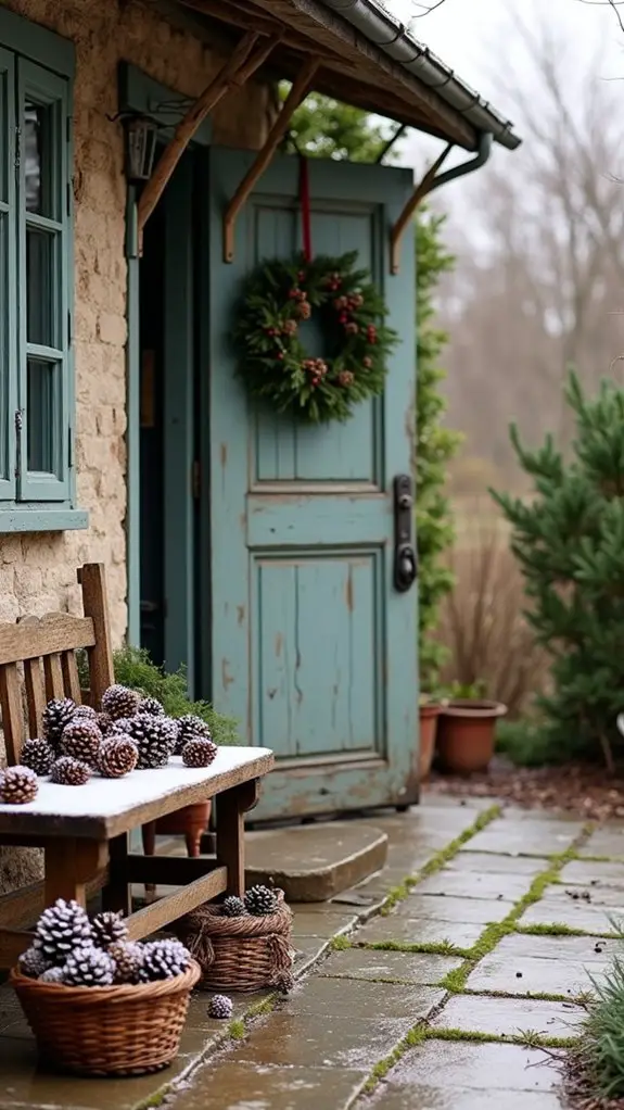 rustic charm of pine cones