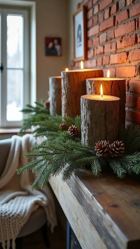 rustic charm with logs