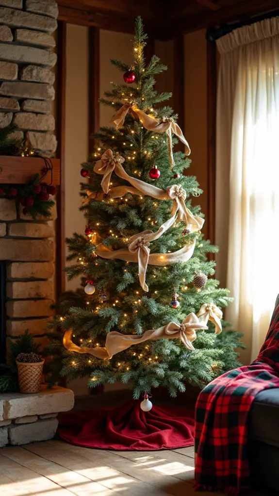 rustic christmas tree decor